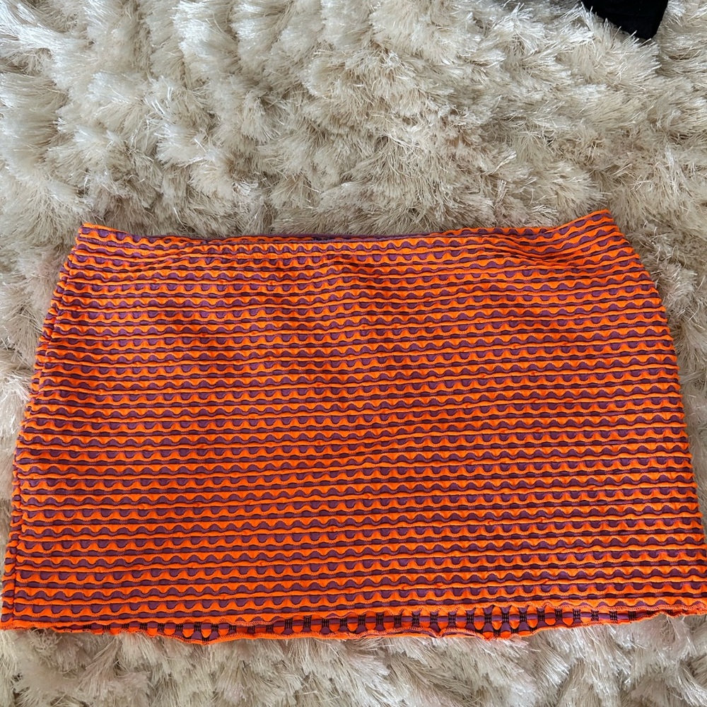 Neon Urban Outfitters mini skirt